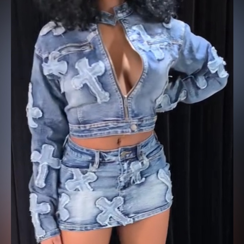 Jean Cropped Jacket